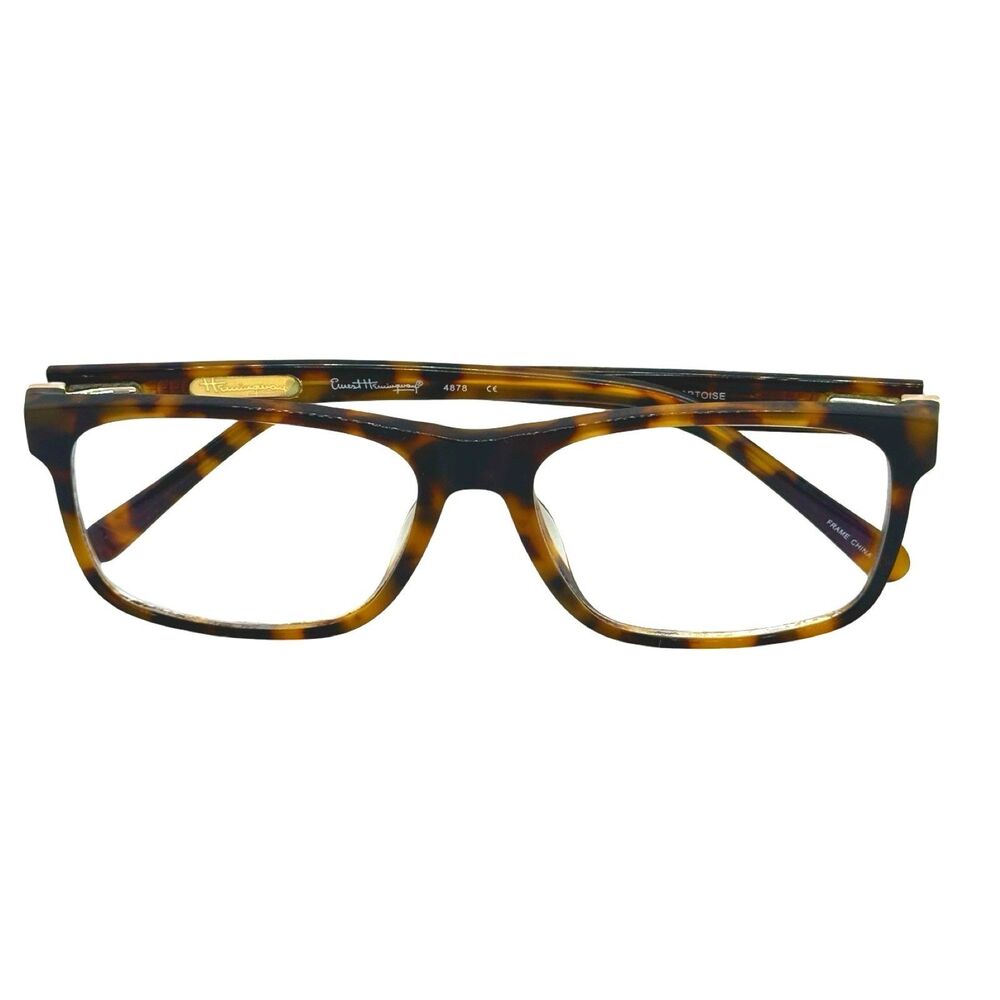 ERNEST HEMINGWAY H4878 Tortoise Glasses Frame Mens Large 57-18-150 mm